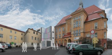 Přístavba nového pavilonu Střední školy AGC | Ing. arch. Jan Hanzlík architektonická kancelář
